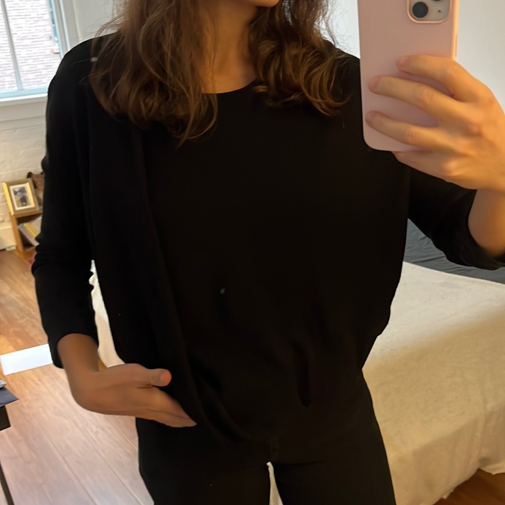 Black top with 3/4 sleeves